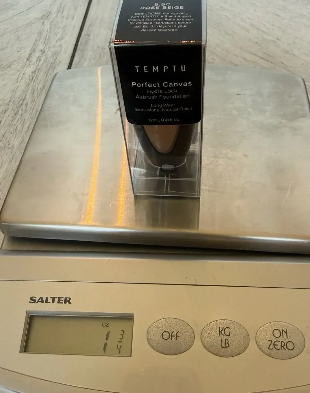 TEMPTU Perfect Canvas Hydra Lock‎ Airbrush Foundation 5.5 Rose Beige 0.41 Floz